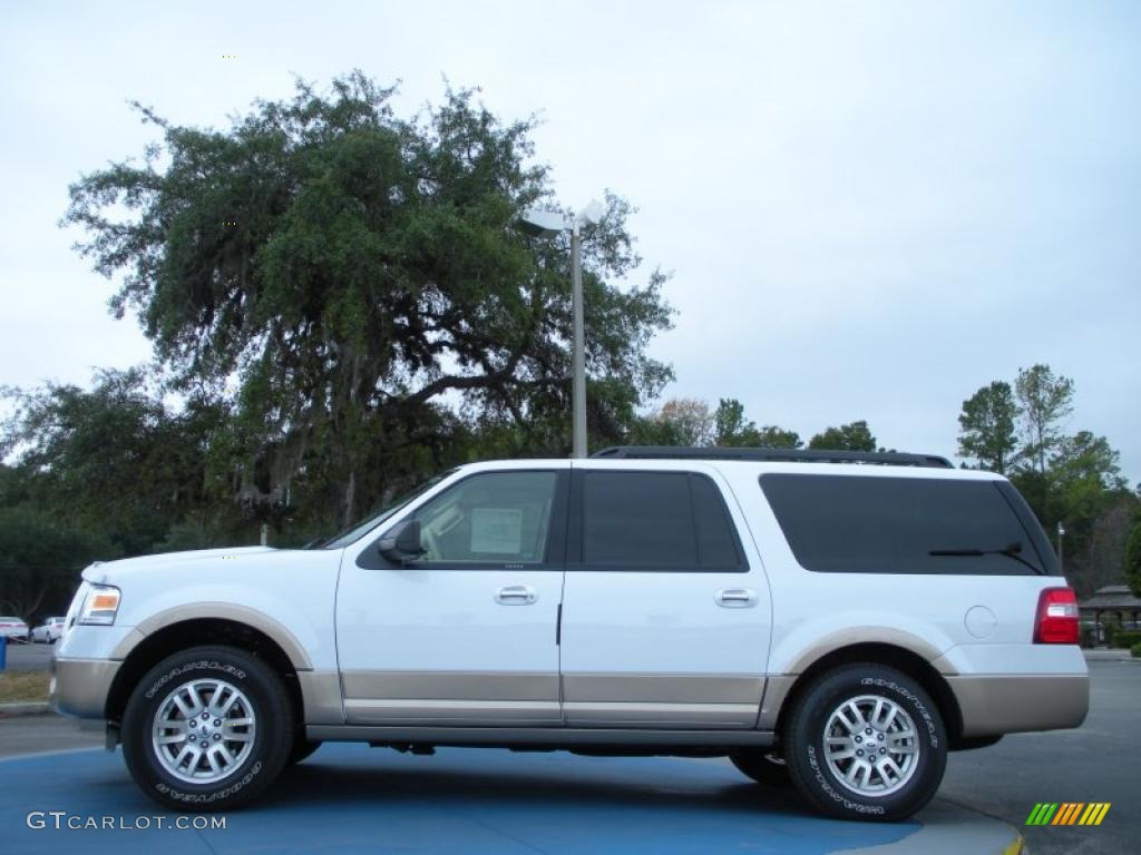 2011 Expedition EL XLT - Oxford White / Camel photo #2