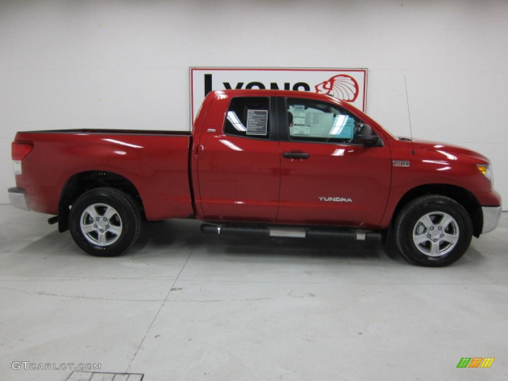 2011 Tundra SR5 Double Cab 4x4 - Barcelona Red Metallic / Graphite Gray photo #7