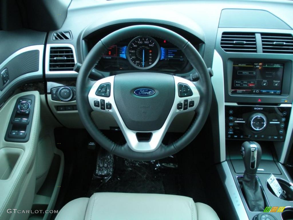 2011 Ford Explorer Limited 4WD Medium Light Stone Dashboard Photo #42386771