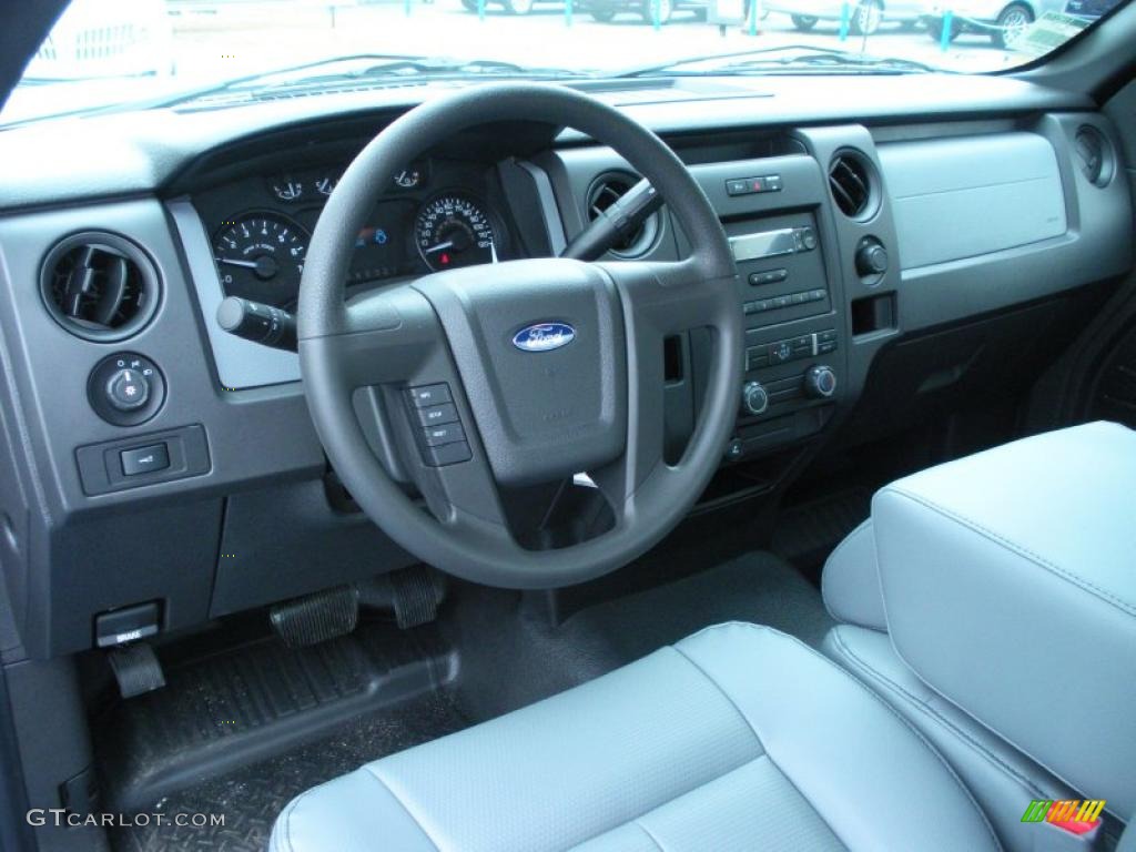 Steel Gray Interior 2011 Ford F150 XL Regular Cab Photo #42386991