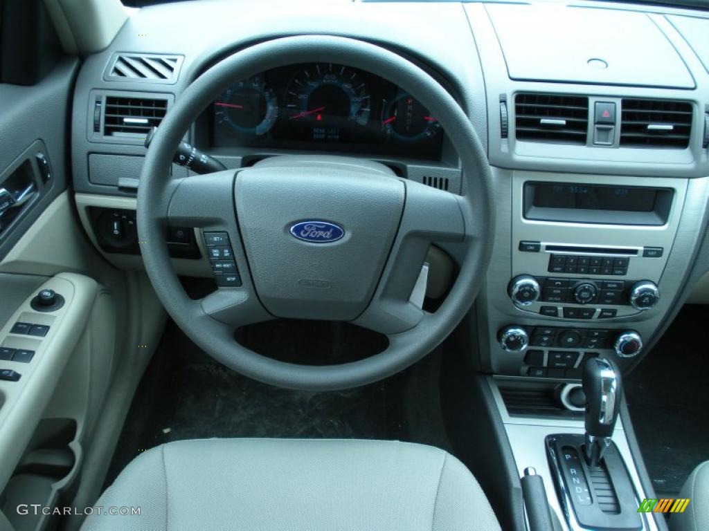 2011 Ford Fusion S Medium Light Stone Dashboard Photo #42387203