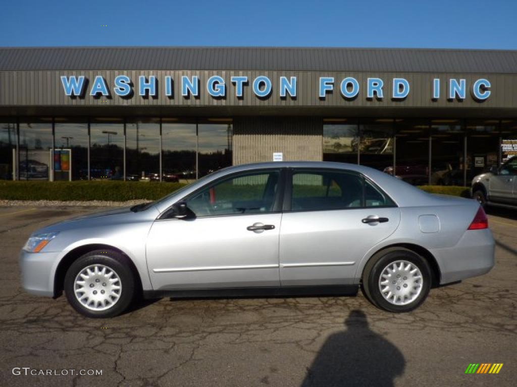 2007 Accord Value Package Sedan - Alabaster Silver Metallic / Gray photo #1