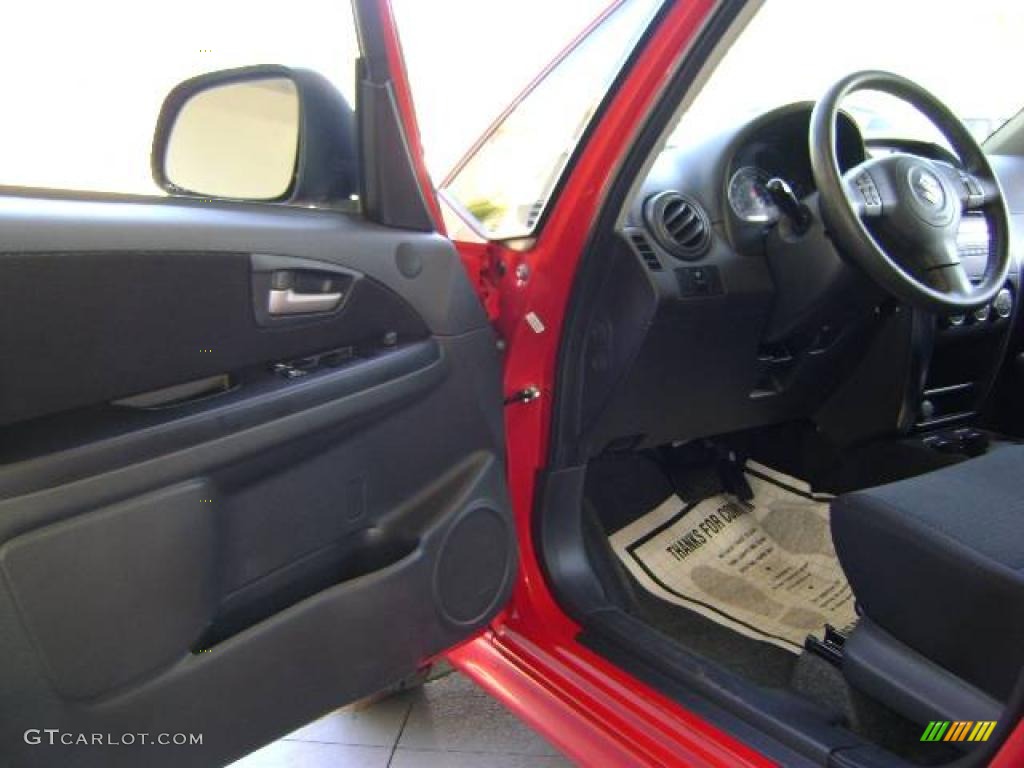 2008 SX4 Sport Sedan - Vivid Red / Black photo #12