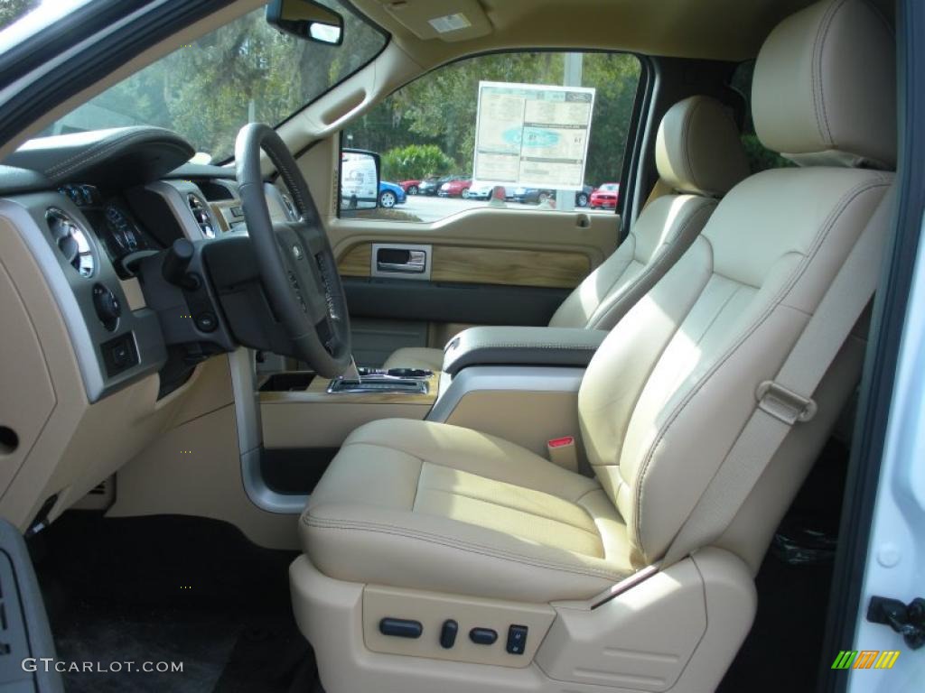 Pale Adobe Interior 2011 Ford F150 Lariat SuperCrew 4x4 Photo #42387999