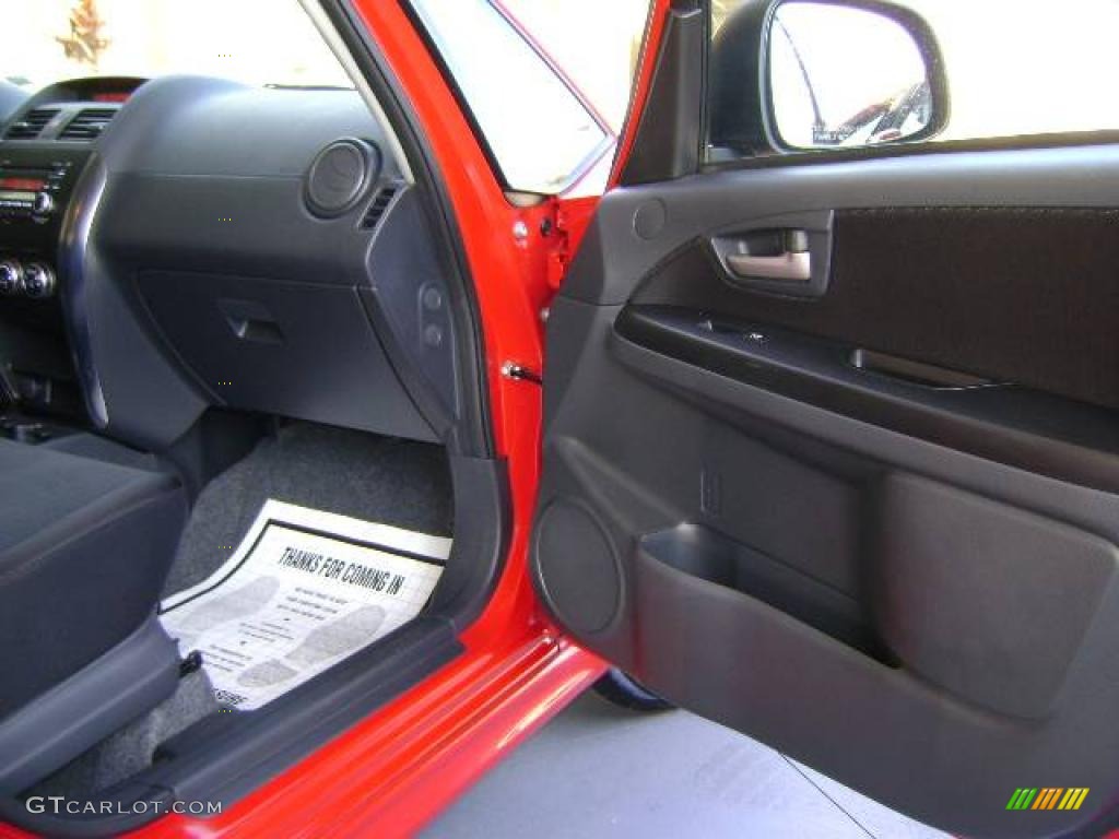 2008 SX4 Sport Sedan - Vivid Red / Black photo #16