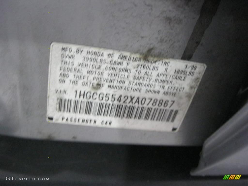 1999 Accord LX Sedan - Satin Silver Metallic / Lapis Blue photo #16
