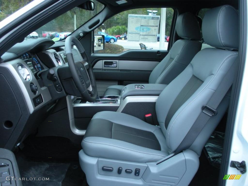 Steel Gray/Black Interior 2011 Ford F150 Limited SuperCrew Photo #42388227