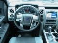 Steel Gray/Black 2011 Ford F150 Limited SuperCrew Dashboard