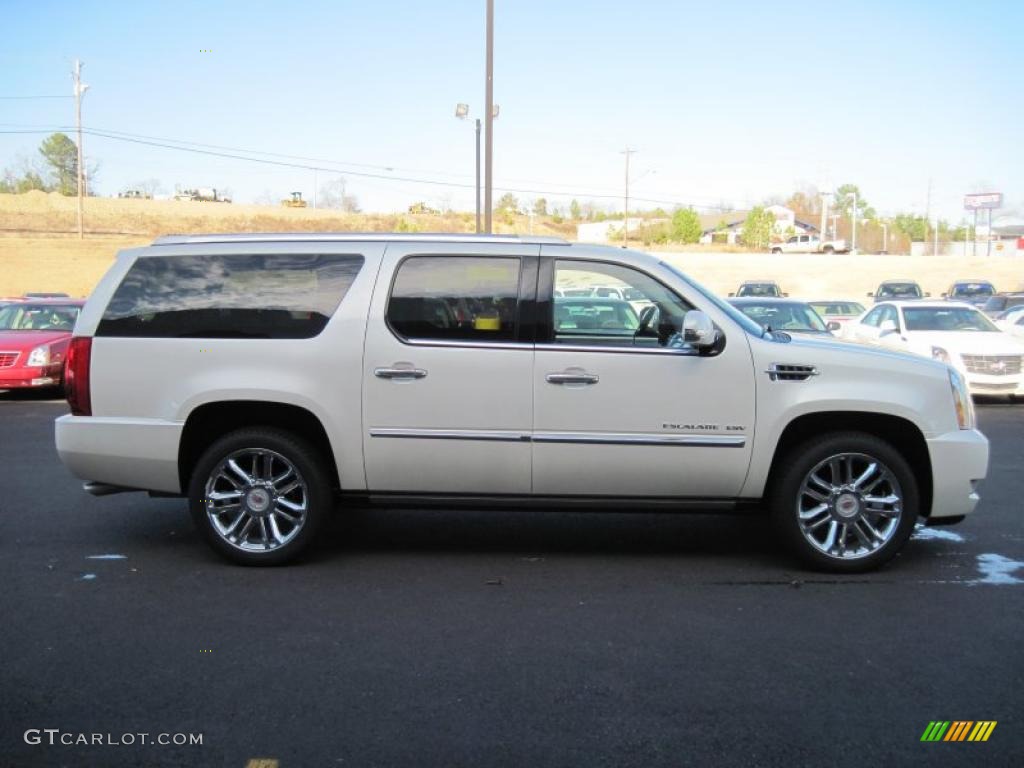 White Diamond Tricoat 2011 Cadillac Escalade ESV Platinum AWD Exterior Photo #42388655