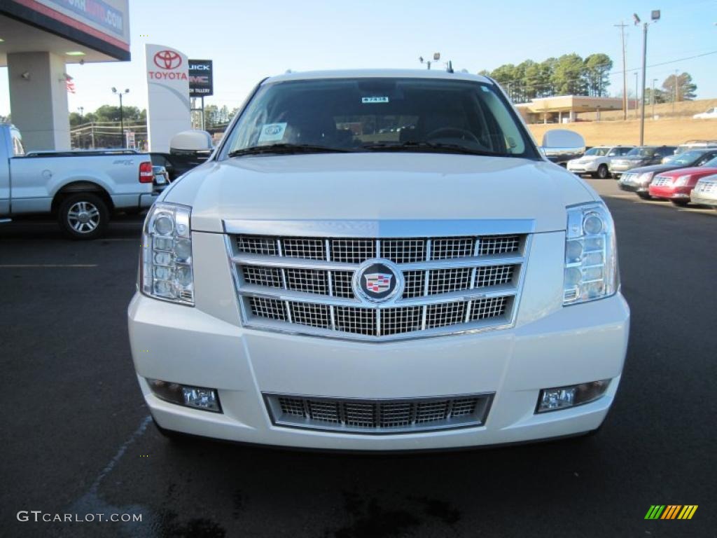 White Diamond Tricoat 2011 Cadillac Escalade ESV Platinum AWD Exterior Photo #42388691