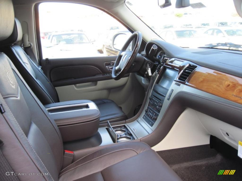 Cocoa/Light Linen Tehama Leather Interior 2011 Cadillac Escalade ESV Platinum AWD Photo #42388887