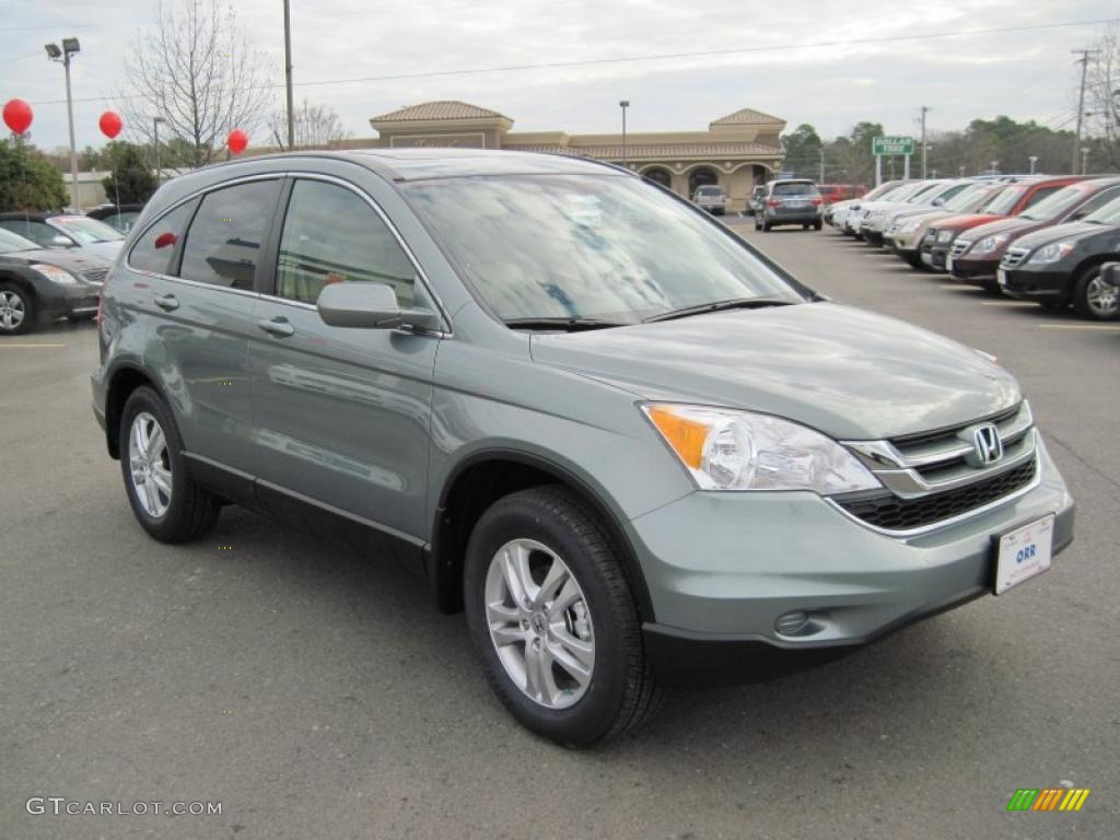 2011 CR-V EX-L - Opal Sage Metallic / Ivory photo #7