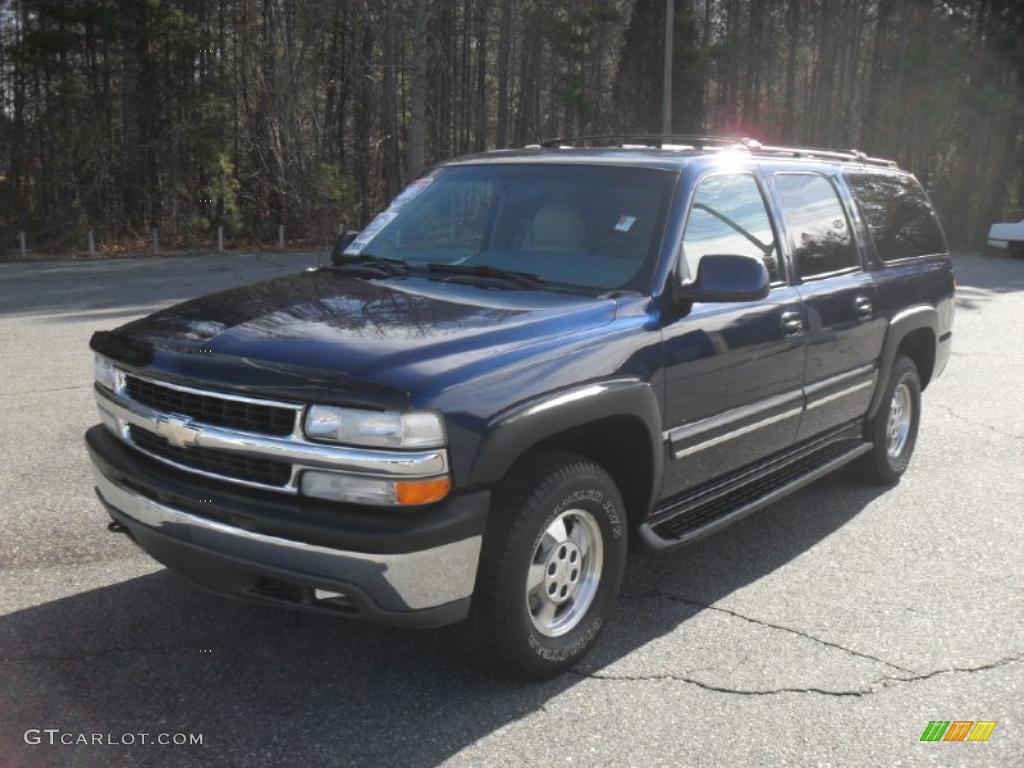 2001 Suburban 1500 LT - Indigo Blue Metallic / Light Gray/Neutral photo #1