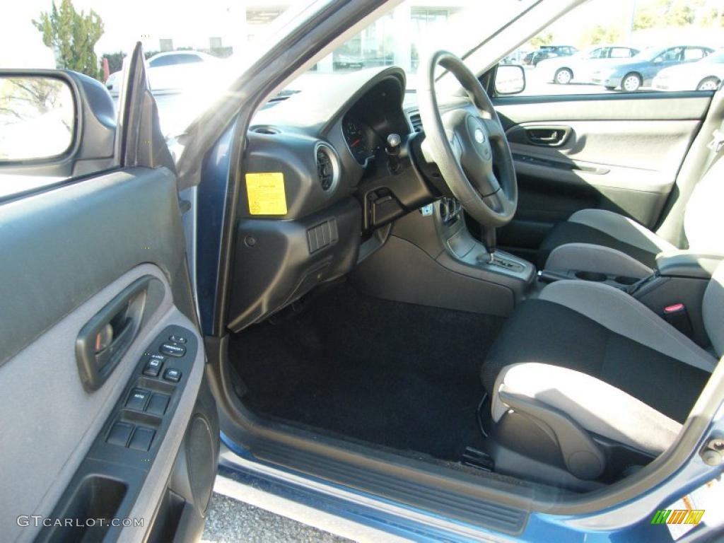 2007 Impreza 2.5i Sedan - Newport Blue Pearl / Anthracite Black photo #14
