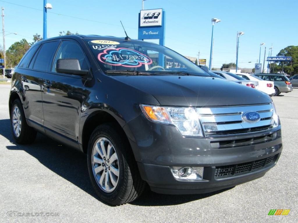 2007 Edge SEL Plus - Carbon Metallic / Medium Light Stone photo #7