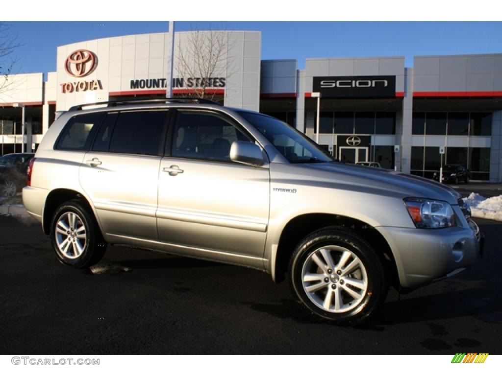 2007 Highlander Hybrid 4WD - Millenium Silver Metallic / Ash Gray photo #1