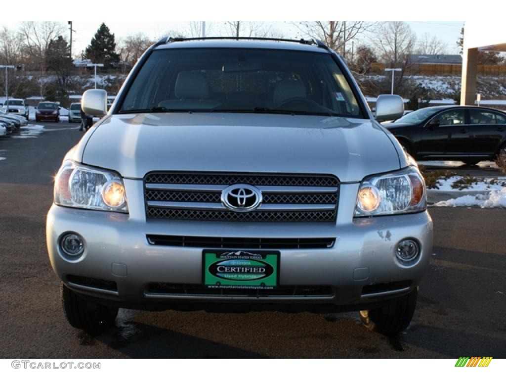 2007 Highlander Hybrid 4WD - Millenium Silver Metallic / Ash Gray photo #6