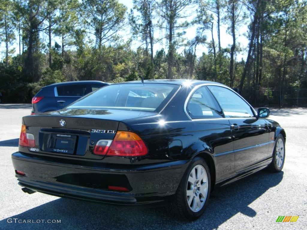 2000 3 Series 323i Coupe - Jet Black / Sand photo #5