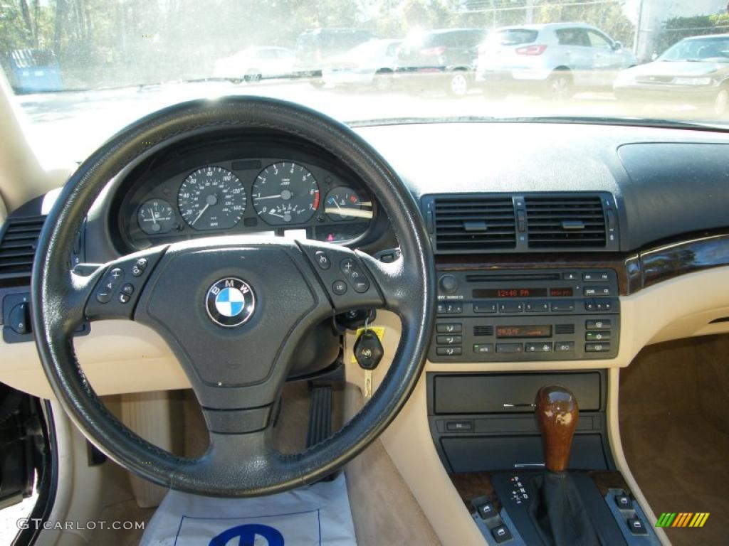 2000 3 Series 323i Coupe - Jet Black / Sand photo #18