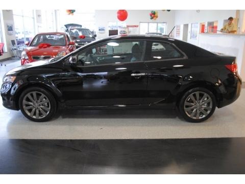 Ebony Black Kia Forte Koup in 2011. Ebony Black