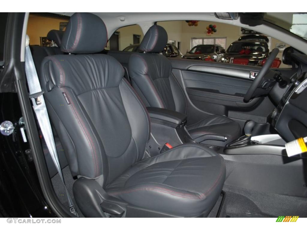 Black Sport Interior 2011 Kia Forte Koup SX Photo #42396272