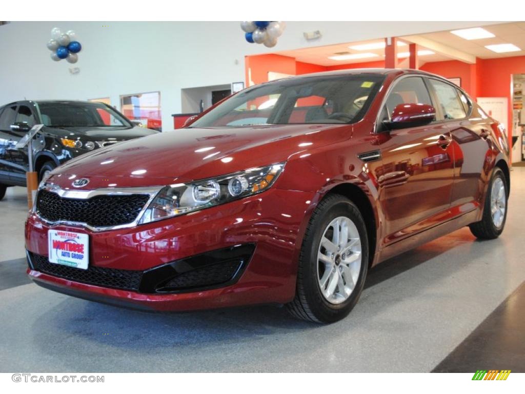 Spicy Red 2011 Kia Optima LX Exterior Photo #42397771