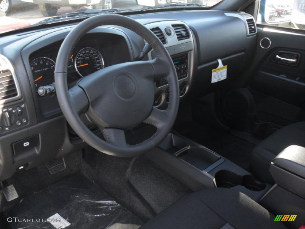 Ebony Interior 2011 Chevrolet Colorado LT Crew Cab Photo #42397779