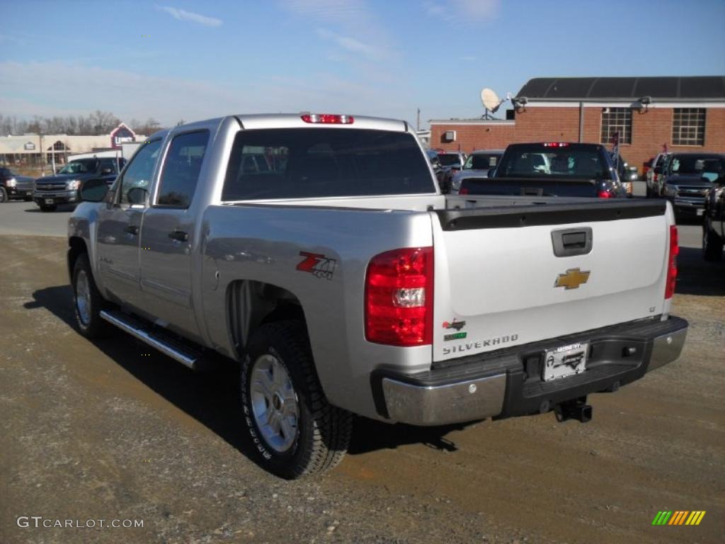 2011 Silverado 1500 LT Crew Cab 4x4 - Sheer Silver Metallic / Ebony photo #2