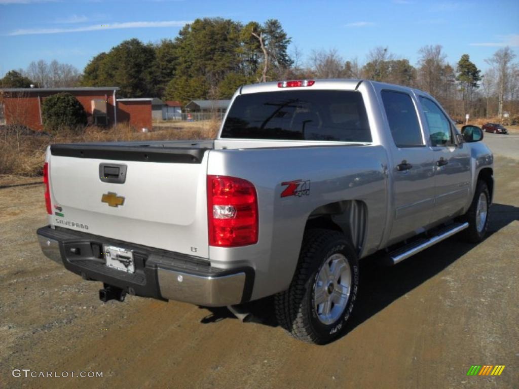 2011 Silverado 1500 LT Crew Cab 4x4 - Sheer Silver Metallic / Ebony photo #4