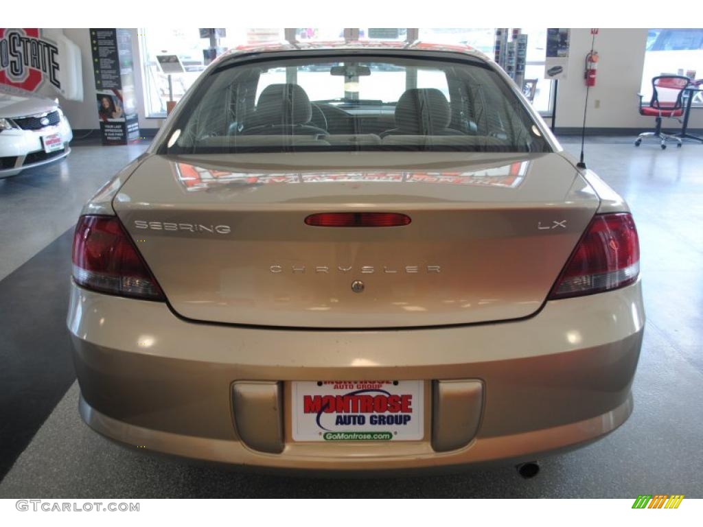 2002 Sebring LX Sedan - Light Almond Pearl Metallic / Sandstone photo #5