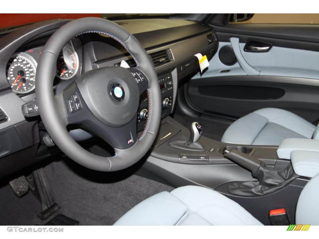 Silver Novillo Leather Interior 2011 BMW M3 Sedan Photo #42399368