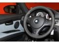 Silver Novillo Leather 2011 BMW M3 Sedan Steering Wheel