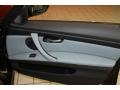 Silver Novillo Leather 2011 BMW M3 Sedan Door Panel