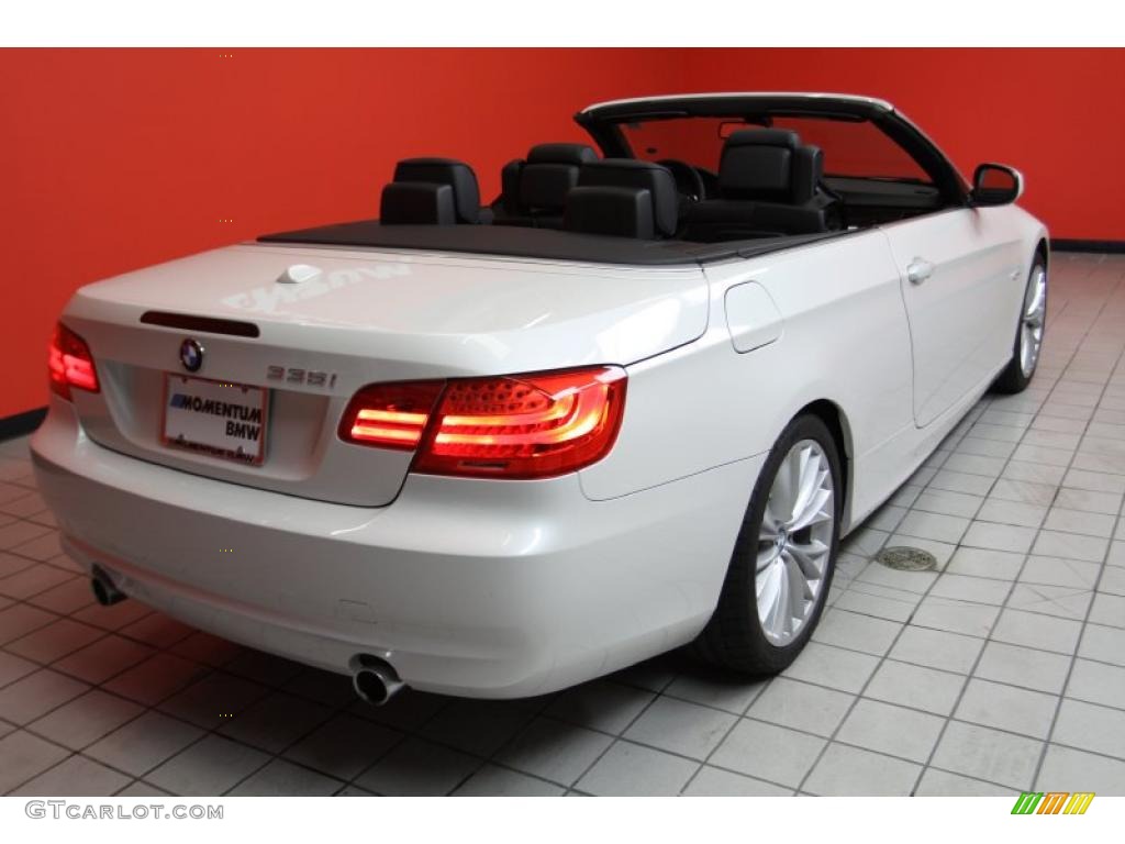 2011 3 Series 335i Convertible - Mineral White Metallic / Black photo #3