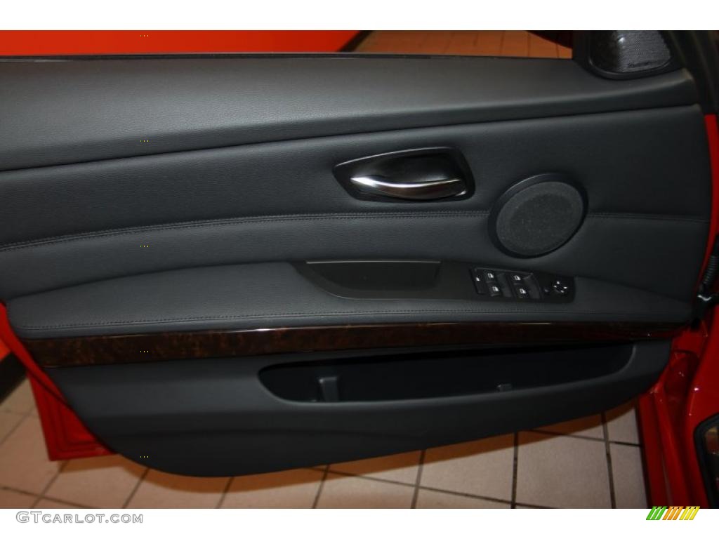 2011 BMW 3 Series 328i Sedan Black Dakota Leather Door Panel Photo #42399911