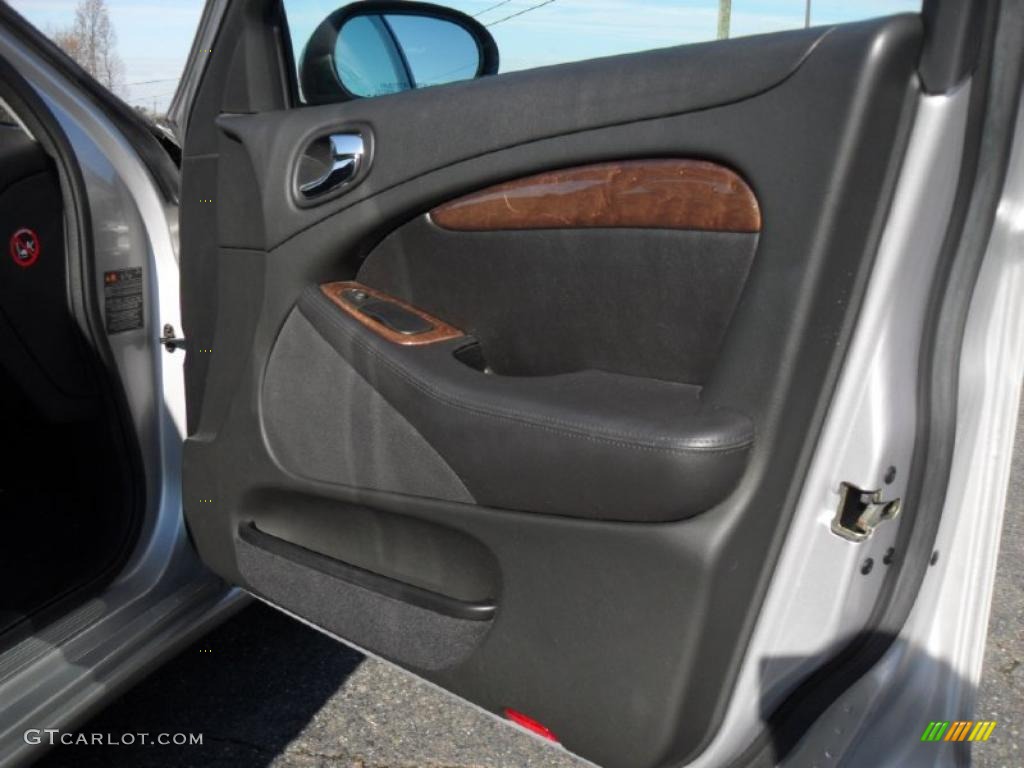 2004 Jaguar S-Type 3.0 Charcoal Door Panel Photo #42400555