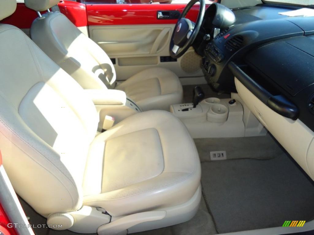 Cream Beige Interior 2004 Volkswagen New Beetle GLS Convertible Photo #42400807