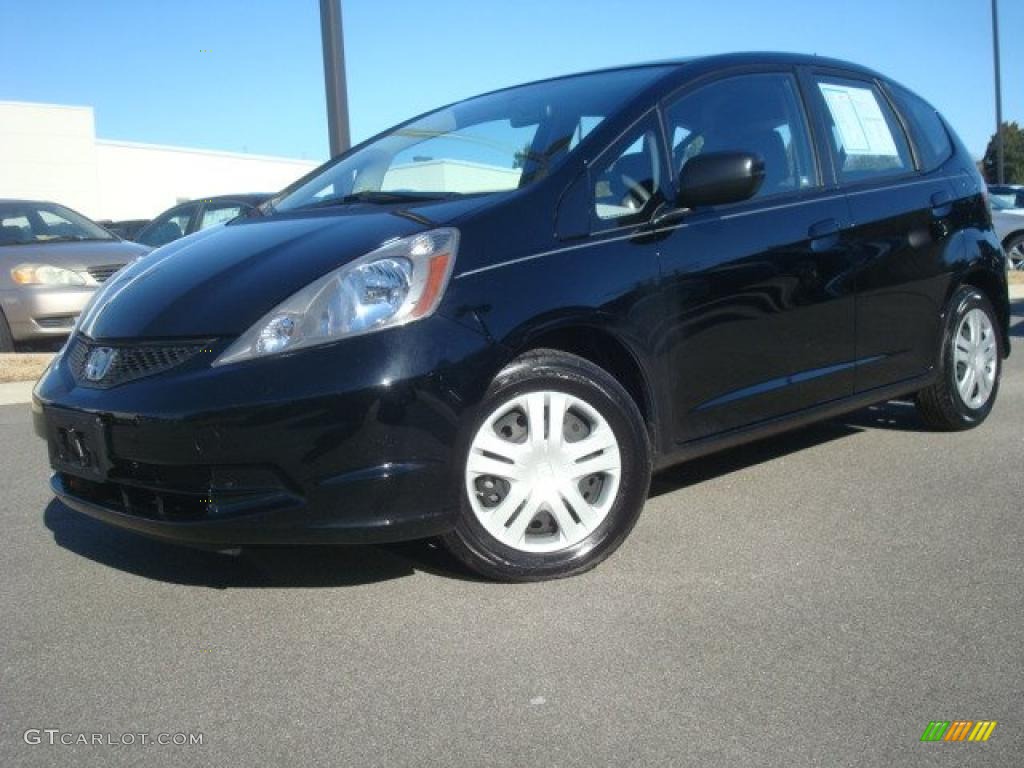 2010 Fit  - Crystal Black Pearl / Gray photo #2