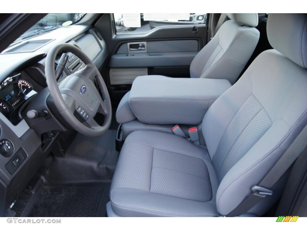 Steel Gray Interior 2011 Ford F150 XL Regular Cab Photo #42402971