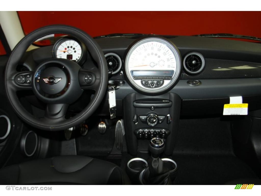 2011 Mini Cooper S Hardtop Carbon Black Dashboard Photo #42403679