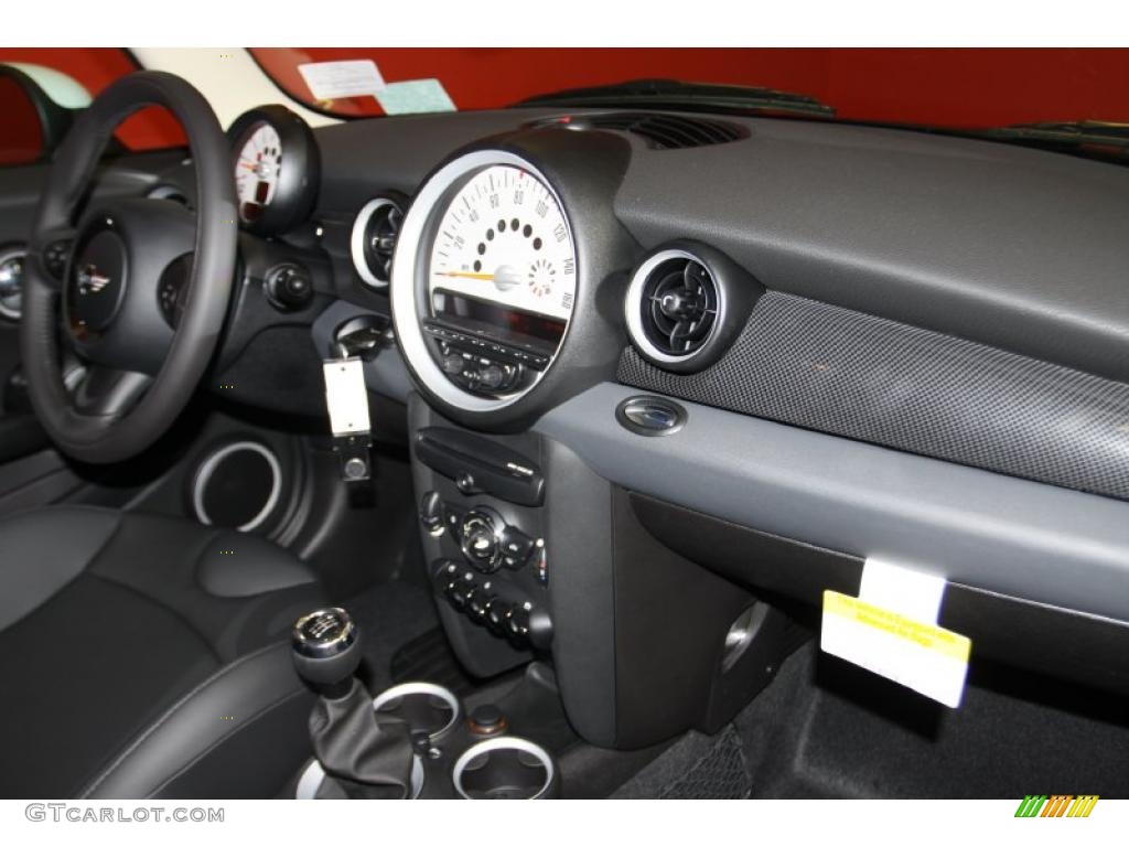 2011 Mini Cooper S Hardtop Carbon Black Dashboard Photo #42403755