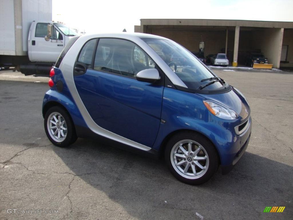 Blue Metallic 2009 Smart fortwo passion coupe Exterior Photo #42403895