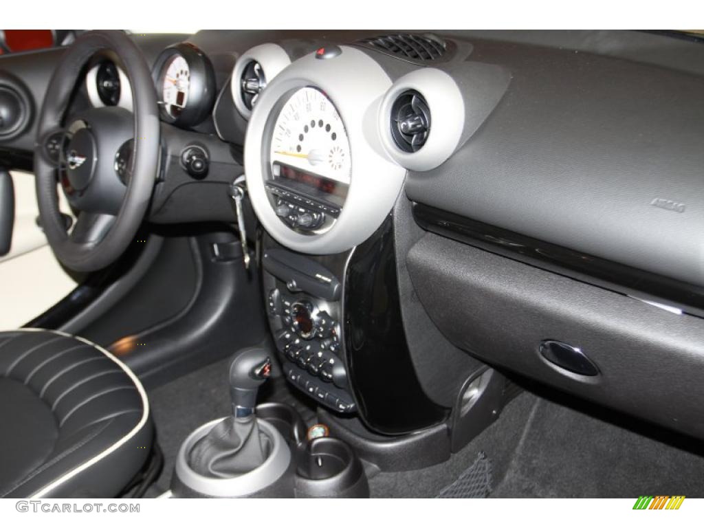 2011 Mini Cooper S Countryman All4 AWD Carbon Black Lounge Leather Dashboard Photo #42404835