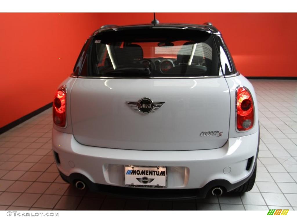 Light White 2011 Mini Cooper S Countryman All4 AWD Exterior Photo #42404863