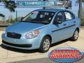 2009 Ice Blue Hyundai Accent GLS 4 Door  photo #1