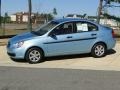 2009 Ice Blue Hyundai Accent GLS 4 Door  photo #8