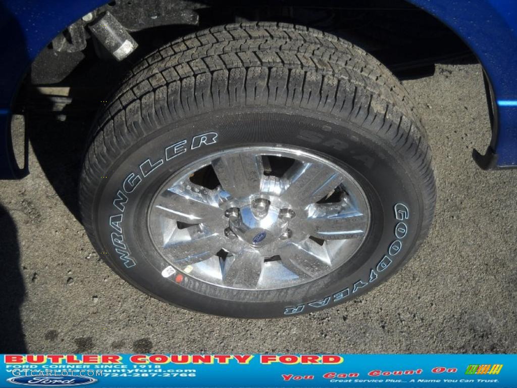 2011 F150 XLT SuperCab 4x4 - Blue Flame Metallic / Steel Gray photo #14