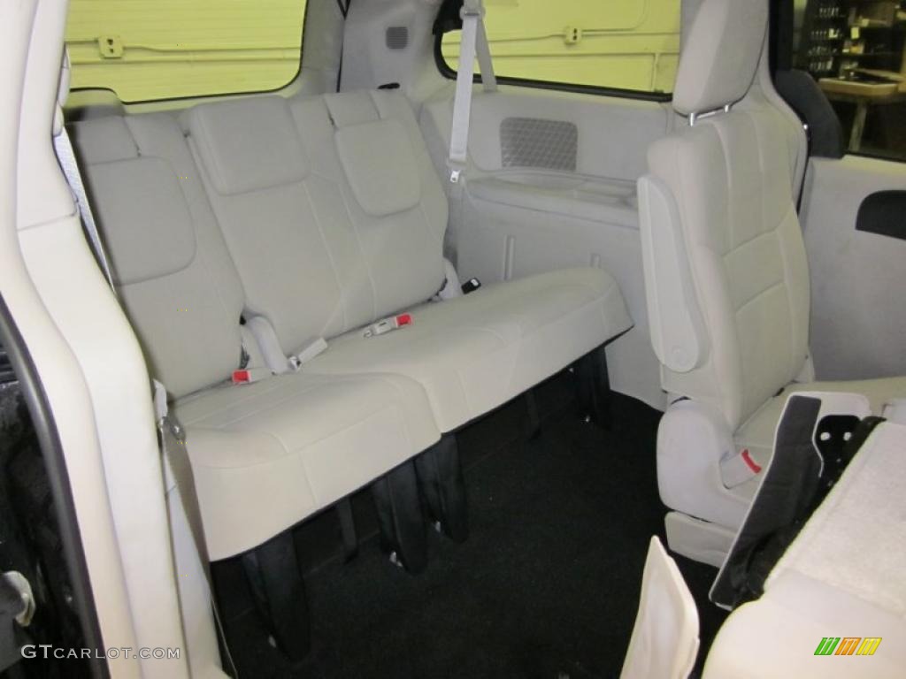 Black/Light Graystone Interior 2011 Dodge Grand Caravan Crew Photo #42407331