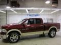 2011 Deep Cherry Red Crystal Pearl Dodge Ram 1500 Laramie Quad Cab 4x4  photo #1