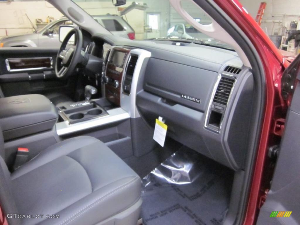 2011 Ram 1500 Laramie Quad Cab 4x4 - Deep Cherry Red Crystal Pearl / Dark Slate Gray photo #18